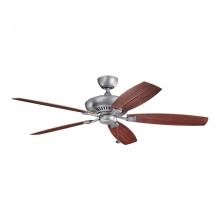 Kichler 310193WSP - 60" Patio Fan Weathered Steel w/ Teak Blades