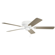 Kichler 330020MWH - 52" Fan - Matte White with White/Silver Blades