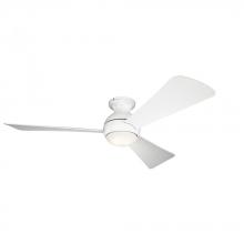 Kichler 330152MWH - 54" LED Patio Fan