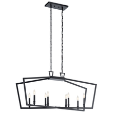 Kichler 43494BK - 8 - Light Linear Chandelier