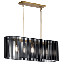 Kichler 44168BK - 5 - Light Linear Chandelier
