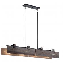 Kichler 44181BKT - 8 - Light Linear Chandelier in Textured Black