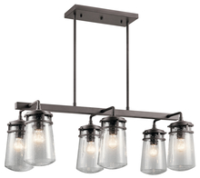 Kichler 49835AZ - 6 - Light Linear Outdoor Chandelier