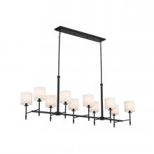 Kichler 52503BK - 10 - Light Linear Chandelier