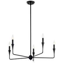 Kichler 52689BK - 5 - Light Chandelier in Black