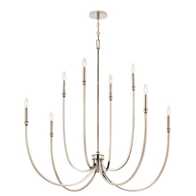 Kichler 52699PN - 8 - Light Foyer Chandelier in Polished Nickel