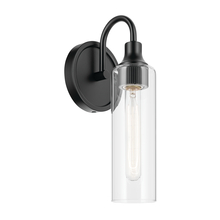 Kichler 55209BK - 1 - Light Wall Sconce with Clear Glass in Black
