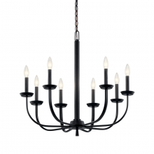 Kichler 52388BK - 8 - Light Chandelier