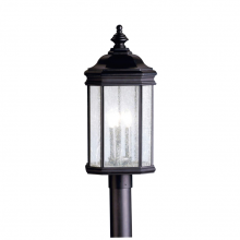 Kichler 9918BK - 3 - Light Post Mount Lantern