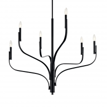 Kichler 52673BK - 6 - Light Chandelier in Black