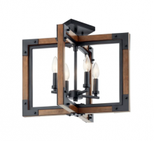 Kichler 44046AUB - 4 - Light Chandelier/Semi Flush 4Lt
