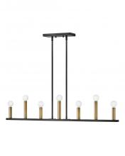 Lark 83156BK - 7 - Light Linear Chandelier