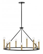 Lark 83158BK - 9 - Light Chandelier