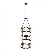 Varaluz 374F09CBFG - 9-Lt 3-Tier Foyer - Carbon/French Gold