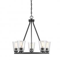 Savoy House 1-1021-5-89 - 5-Light Chandelier in Matte Black