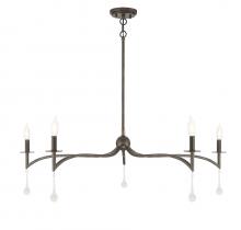 Savoy House 1-1099-5-183 - 5 - Light Chandelier in Chelsea Walnut
