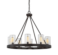 Savoy House 1-1130-8-13 - 8 - Light Outdoor Chandelier in English Bronze
