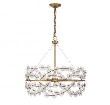 Savoy House 1-1727-5-322 - 5 - Light Chandelier in Warm Brass