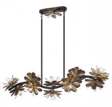 Savoy House 1-1963-10-18 - 10 - Light Linear Chandelier in Delphine Gold