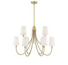 Savoy House 1-2541-9-322 - 9 - Light Chandelier in Warm Brass