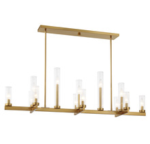 Savoy House 1-2636-13-322 - 13 - Light Linear Chandelier in Warm Brass