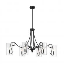 Savoy House 1-4571-6-89 - 6 - Light Oval Chandelier in Matte Black
