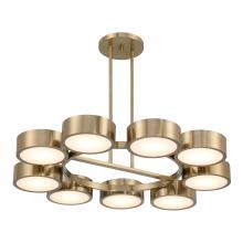 Savoy House 1-7508-9-127 - 9 - Light LED Chandelier in Noble Brass by Breegan Jane