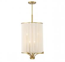 Savoy House 1-7750-4-322 - 4 - Light Chandelier in Warm Brass