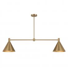 Savoy House 1-8005-2-127 - 2-Light Linear Chandelier in Noble Brass by Breegan Jane