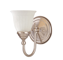 Savoy House 1062-1-SN - 1 - Light Sconce (WITHOUT GLASS SHADE)
