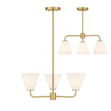 Savoy House 1-4013-3-322 - 3 - Light Chandelier in Warm Brass