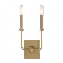 Savoy House 9-4044-2-322 - 2 - Light Wall Sconce in Warm Brass