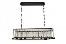 Kalco 314254SB - 5 - Light Linear Chandelier