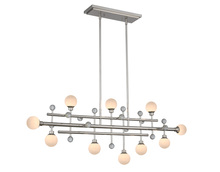 Kalco 508660PN - 10 - Light Linear Chandelier