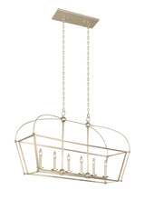 Kalco 509360WS - 6 - Light Linear Chandelier