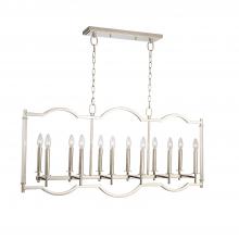 Kalco 512961PN - 12 - Light Linear Chandelier