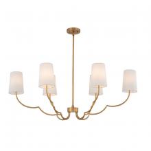 Kalco 514361NB - 6 - Light Linear Chandelier
