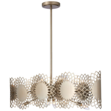 Kalco 516961BCG - 8 - Light Linear Chandelier