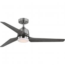 Progress Lighting P250094-009-30 - Upshur Collection 52 in. Brushed Nickel Transitional Ceiling Fan with LED Light Kit