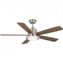 Progress Lighting P250102-009-CS - 52" CCT LED Ceiling Fan - Brushed Nickel