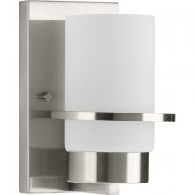 Progress Lighting P300413-009 - Reiss Collection One-Light Modern Farmhouse Brushed Nickel Vanity Light