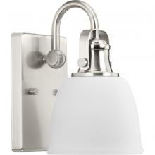 Progress Lighting P300426-009 - Preston Collection One-Light Brushed Nickel Coastal Bath and Vanity Light