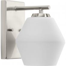 Progress Lighting P300430-009 - Copeland Collection One-Light Brushed Nickel Mid-Century Modern Vanity Light