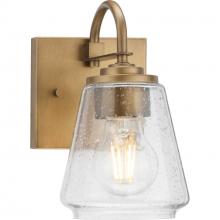 Progress Lighting P300472-196 - Martenne Collection One-Light Aged Bronze Modern Farmhouse Vanity Light