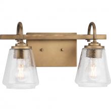Progress Lighting P300473-196 - Martenne Collection Two-Light Aged Bronze Modern Farmhouse Vanity Light