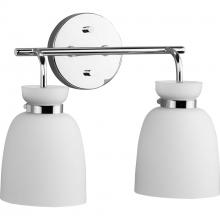 Progress Lighting P300485-015 - Lexie Collection Two-Light Polished Chrome Contemporary Vanity Light