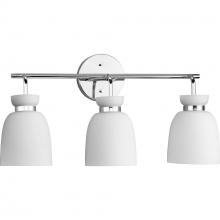 Progress Lighting P300486-015 - Lexie Collection Three-Light Polished Chrome Contemporary Vanity Light