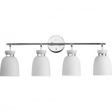Progress Lighting P300487-015 - Lexie Collection Four-Light Polished Chrome Contemporary Vanity Light