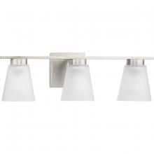 Progress Lighting P300501-009 - Tanner Collection Three-Light Brushed Nickel Transitional Vanity Light