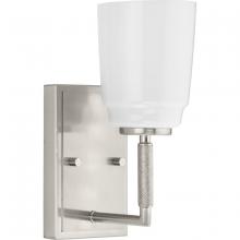 Progress Lighting P300503-009 - Spenser Collection One-Light Brushed Nickel Industrial Vanity Light